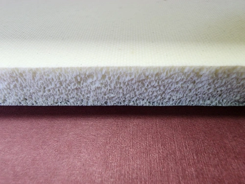 Резина силиконовая пористая 8х1000 мм, белая